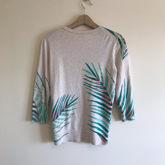 Merona | Palm Print Leaf Cardigan - Picture 6 of 6